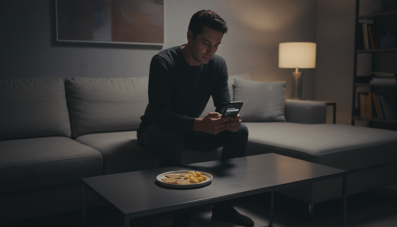 Scully AI interface on a nightstand at 11 PM